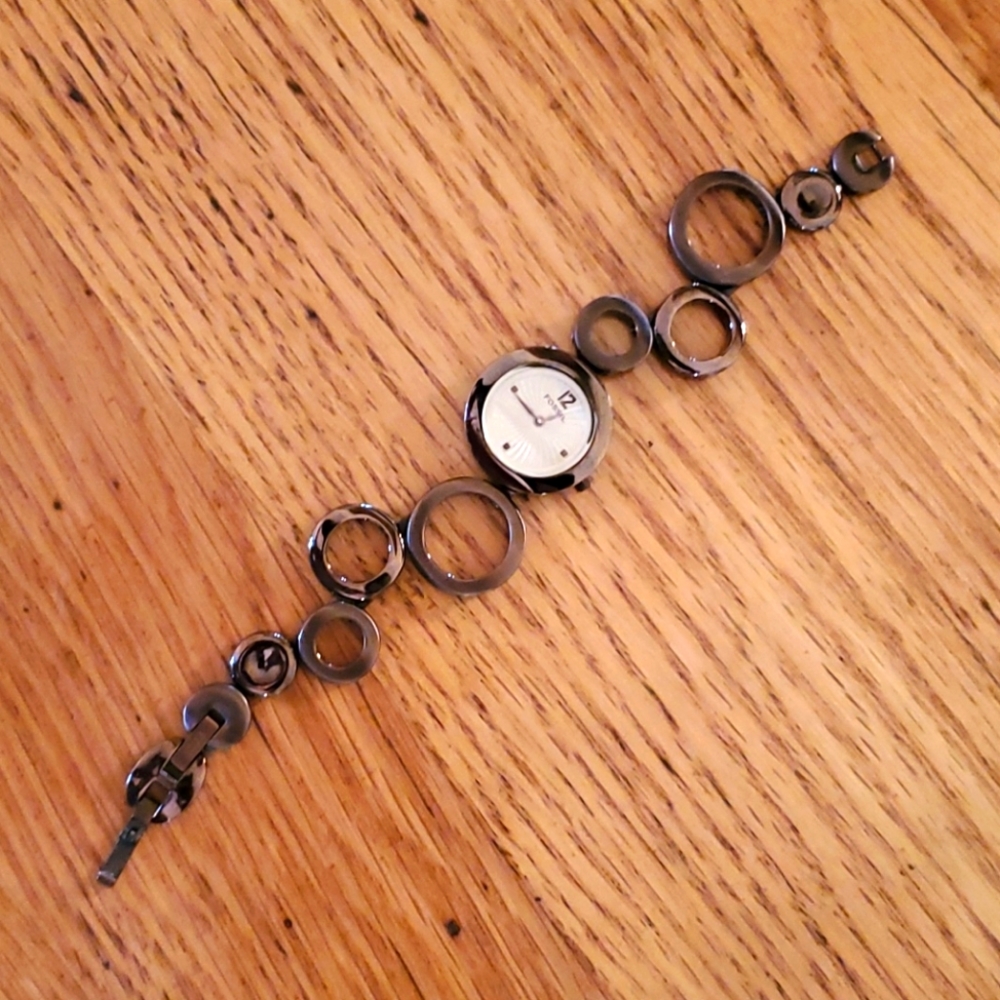 Fossil circle link bracelet watch